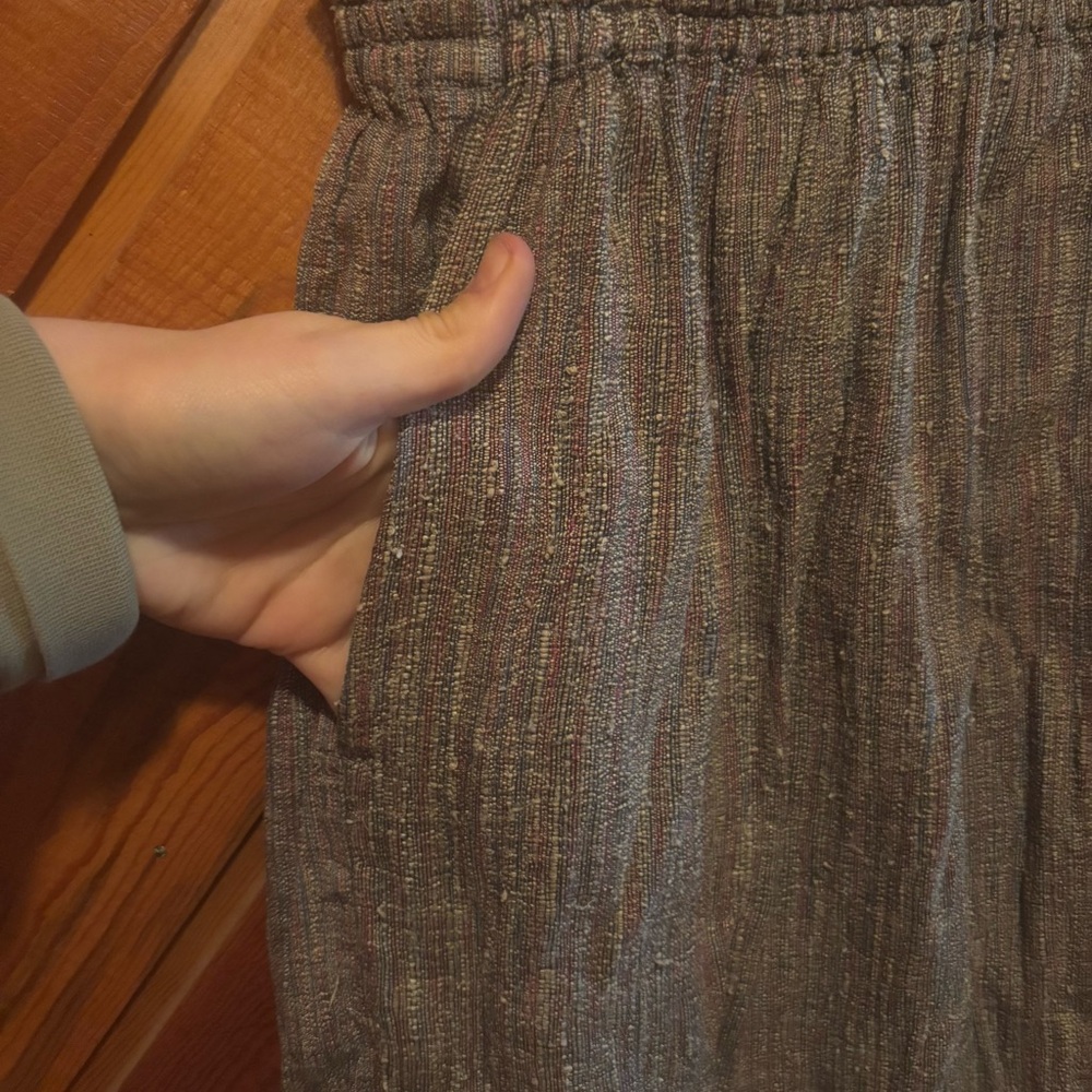 Vintage Royal Silk silk and cotton midi skirt - Picture 4 of 7